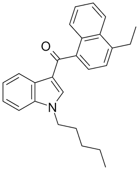 Chemical structure of JWH-210, généré par IA
