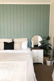I saw this calm, cool, soft tone in a lot of homes and restaurants. Reader Reno A Gorgeous Bedroom Feature Wall For 600 Better Homes And Gardens