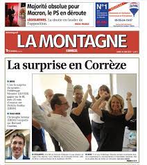 Comment utiliser le site et l'application centre france le journal ? La Montagne On Twitter La Une De La Montagne Correze De Ce Lundi Legislative2017 Circo1901 Circo1902