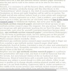 Apa Methods Section Research Paper Research Paper Proposal Writing Academic Research