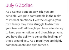 July 6 Zodiac July 6 Zodiac Emotions July 6th