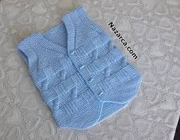 3 Orgu Teknigi Ile Erkek Bebek Cepken Yelek Nazarca Com Baby Knitting Patterns Erkek Bebek Orgu