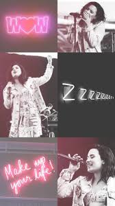 Wallpaper Lockscreen Demi Lovato Neon Lights Demi Lovato Pictures Demi Lovato Lovato