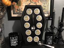 Custom Coffin Shaped K Cup Holder Coffin Coffin Display K Cups