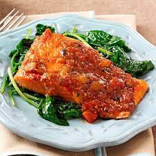 Sweet Spicy Salmon Fillets Recipe Taste Of Home Salmon Spicy Fillets Sweet Grilled Firecracke Salmon Fillet Recipes Easy Main Dish Recipes Spicy Salmon