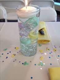 Baby Shower Centerpiece Gender Neutral Baby Bottles And Floating Candles Modern Baby Shower Games Baby Shower Centerpieces Unicorn Baby Shower