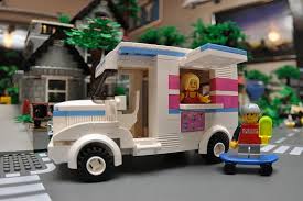 Custom City Ice Cream Truck Model Built With Real Lego R Bricks Custom Lego Lego Design Lego