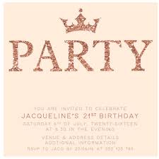 Printable 18th Birthday Card Template Rose Gold Digital Printable Birthday Invitation Template 21st Birthd Printable Birthday Invitations Birthday Invitation Templates Digital Invitations Birthday