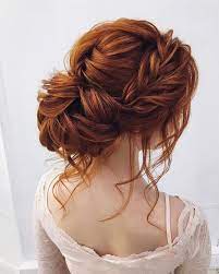 Romantic Wedding Updo Hairstyle Ideas Hair Styles Long Hair Styles Messy Hair Updo