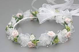 W 128 Wedding Flower Crown Komunia First Holy Communion Wreath Wianek Komunijny Ebay Flower Crown Wedding Communion Wreath Flower Hair Accessories