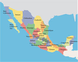 Republica Mexicana Mapa De Los Estados Mexicanos Mexico La Red Mapa Geografico De Mexico Mapa De Mexico Republica De Mexico