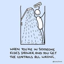 10 Simple Illustrations That Capture The Undeniable Truth Of Our Shower Moments Funny Text Messages Funny Cartoons Funny Texts
