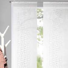 Schiebevorhang Batistoptik Mit Glanzfaden Applikation Weiss Creme 60x245cm Meine Stoffe De Stoffe Meterwaren Nahzubehor Kaufen