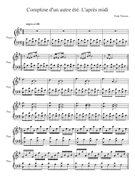 Comptine D Un Autre été L Après Midi Piano Comptine D Un Autre Ete L Apres Midi Sheet Music Composed By Yann Tiersen 1 Of 2 Pages Yann Tiersen Comptine D Un Autre Ete Comptines