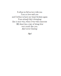 Poems About Not Falling In Love Free Love Quotes
