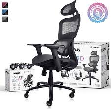 Nouhaus Ergo3d Ergonomic Office Chair Rolling Desk Chair With 4d Adjustable Armrest 3d Lumbar Support And Extra Computer Chair Rolling Desk Chair Desk Chair