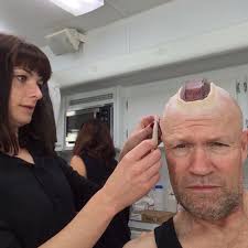 A few more photos from the beginning makeup test for Yondu over in the  UK...as you can see we're starting to get closer to the Final look. It took  a few more