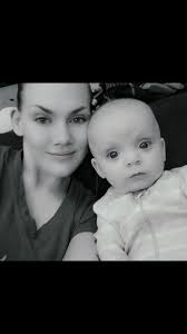 Rainbow baby keychain for infertility awareness