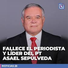 Este jueves fue reportado el fallecimiento de Asael Sepúlveda Martínez,  periodista y uno de los líderes del Partido del Trabajo en Nuevo León, a  los 64 años de edad. Trascendió de forma
