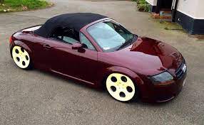 Audi Tt Rs Convertible Soft Top Slammed Stance Custom Rims Audi Tt Audi Cars Audi