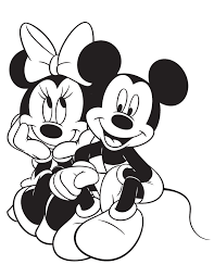 Printable minnie and mickey disney coloring page. Mickey And Minnie Mouse In Love Coloring Pages Coloring Home