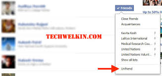 On facebook, they have an unfriend option, which allows the user to remove them from their friends lists, if you unfriend someone, you will no longer be able to see their. Unfriend All Or Multiple Facebook Friends Quick And Fast
