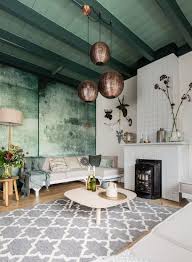 What Are Your Thoughts On Painted Ceilings Green Ceiling Paint Farm House Living Room Living Room Green