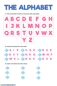 Abcs dashed letters alphabet writing practice worksheet. The Alphabet Interactive Worksheet