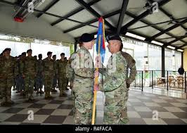 U.S. Air Force Col. Dylan Patterson presents Tech. Sgt. Alex Mix with the  John L. Levitow Award at the NCOA Class 2023-M graduation at Ebbing Air  National Guard Base, Fort Smith, AR,