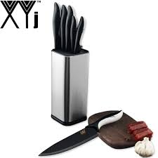 Dapur mancing tempat penjualan online alat pancing dan aksesoris murah dan terpercaya. Neverendinq Jual Xyj Stainless Steel Memasak Dudukan Pisau Set Hitam Pegangan Plastik Chef Honing Santoku Utilitas Alat Dapur Online Murah