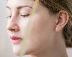 Rose Gold Tiny Dot Earrings