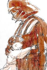 Gffa Darth Vader Leia By Enpitsu Kezuren Star Wars Painting Leia Star Wars Star Wars Pictures