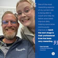 Tom Cermak has been a production supervisor with Swagelok's Impaction  facility since June of this year. His role is to provide direction and  leadership to achieve manufacturing goals, including metrics around safety,