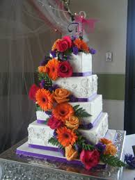 Wedding cakes and flowers are a match made in wedding heaven. Wedding Cake With Cascading Flowers Cakecentral Com