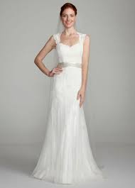 David S Bridal 500 Petite Wedding Dress Cap Sleeve Wedding Dress Lace Ivory Wedding Dress