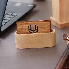 And if you need traditional paper business cards, we can make. Wooden Visiting Card Holder Personalized Business Card Holder Woodgeekstore