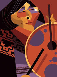 Mercedes Sosa By Pablo Lobato Ilustracoes Ilustracao Cubista