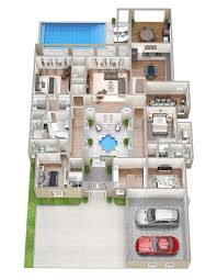 3d Floorplans For The Sawyer Sound Property Tsymbals Design In Us Pool House Plans Sims House Plans 4 Bedroom House Plans