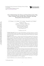 Dose range are producing significant symptomatologies and. Pdf Novel Methodology For Triage And Prioritizing Using Big Data Patients With Chronic Heart Diseases Through Telemedicine Environmental