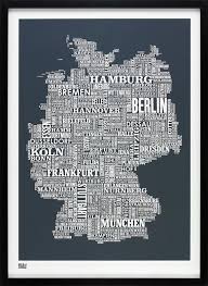 Germany Type Map Screen Print Germany Font Map Germany Text Etsy In 2020 Germany Map Word Map Germany