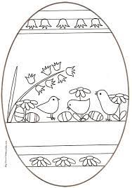 Coloriage D Un Oeuf De Paques Frise De Poussins Tete A Modeler Coloriage Paques Oeufs De Paques Coloriage