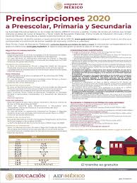Preinscripción preescolar, primaria y secundaria. Preinscripciones 2020 Educacion Secundaria Educacion De La Primera Infancia