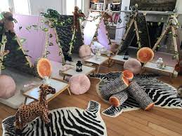 Stuck For Birthday Ideas Surprise Your Little Wild Child With A Safari Themed Birthday Bash From Our Vine Co Teepee Party Girls Slumber Party Slumber Parties