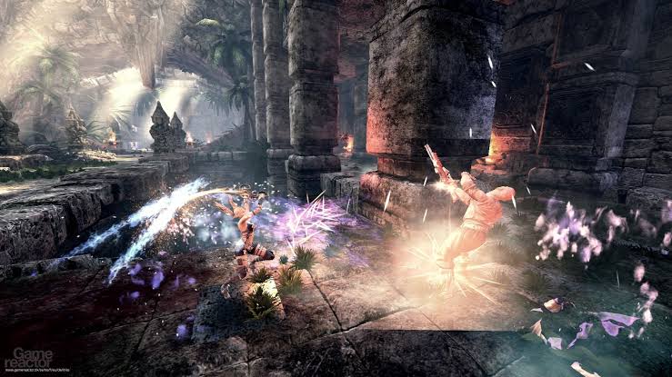 Exploración de templos antiguos en Blades of Time PC 4