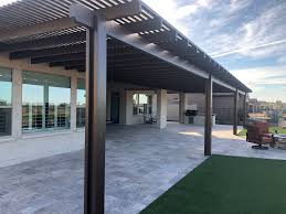 Alumawood patio covers are constructed using metal that looks like wood. Alumawood Patio Covers Arizona Rain Gutters Shade Experts
