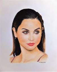 Ana pastel 38x50cm Eric Verhegge Belgium