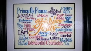 Free cross stitch pattern central. His Name Is Jesus Free Cross Stitch Chart Comments From Customers