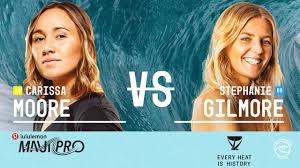 Surfing, skateboarding make olympic debuts Carissa Moore Vs Stephanie Gilmore Semifinals Heat 2 Lululemon Maui Pro W 2019 Youtube