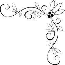 Border Designs Vine Drawing Page Borders Design Embroidery Patterns Free