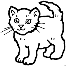 Suesse Stehende Katze Ausmalbild Malvorlage Tiere